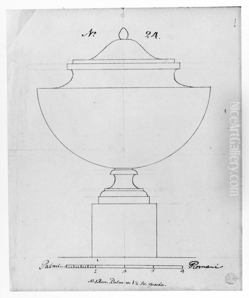 Urna med lock Oil Painting by Carl Fredrik Sundvall