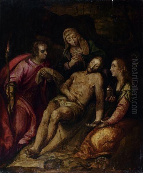 La Deposition Du Christ Oil Painting by Denys Calvaert