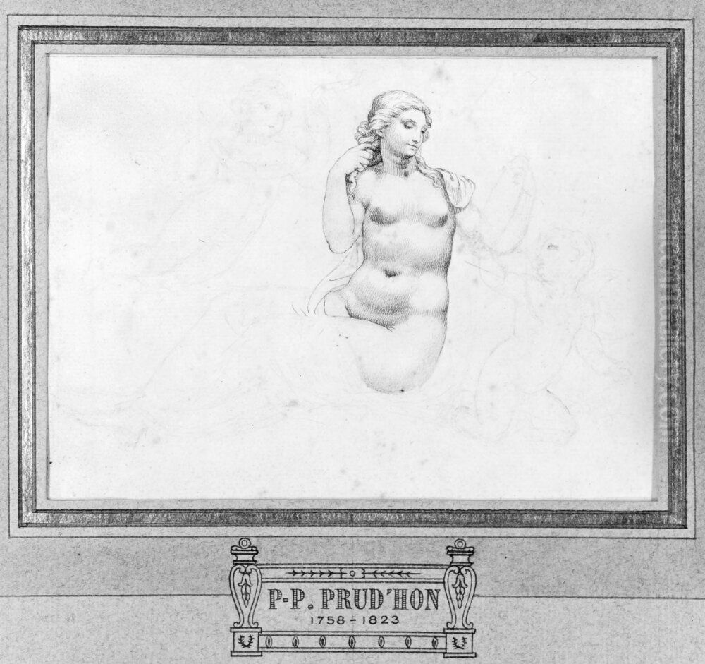 Venus och amoriner Oil Painting by Pierre-Paul Prud'hon