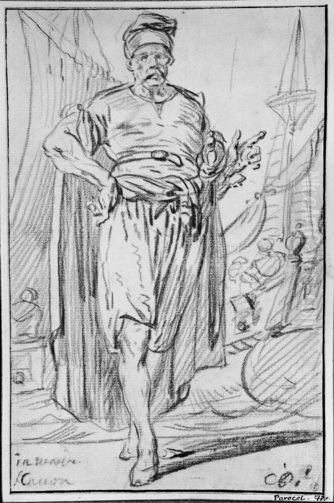 Osterlandsk sjoman, staende Oil Painting by Charles Parrocel