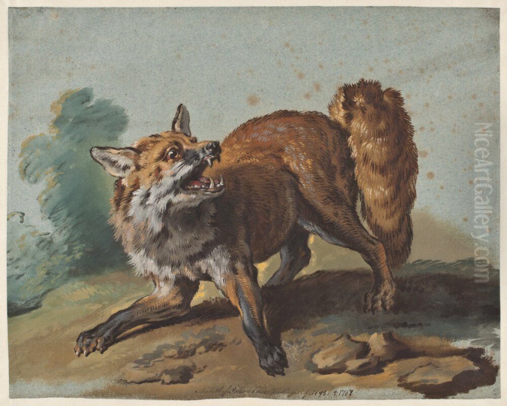 Rav Oil Painting by Jean-Baptiste Oudry