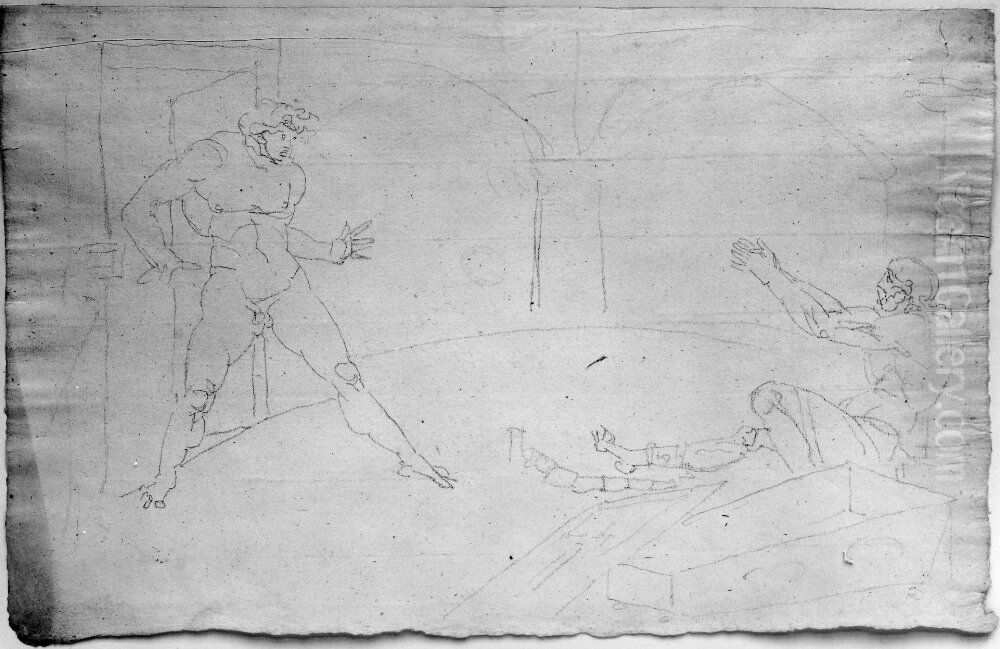 Skiss till illustration av Schillers 