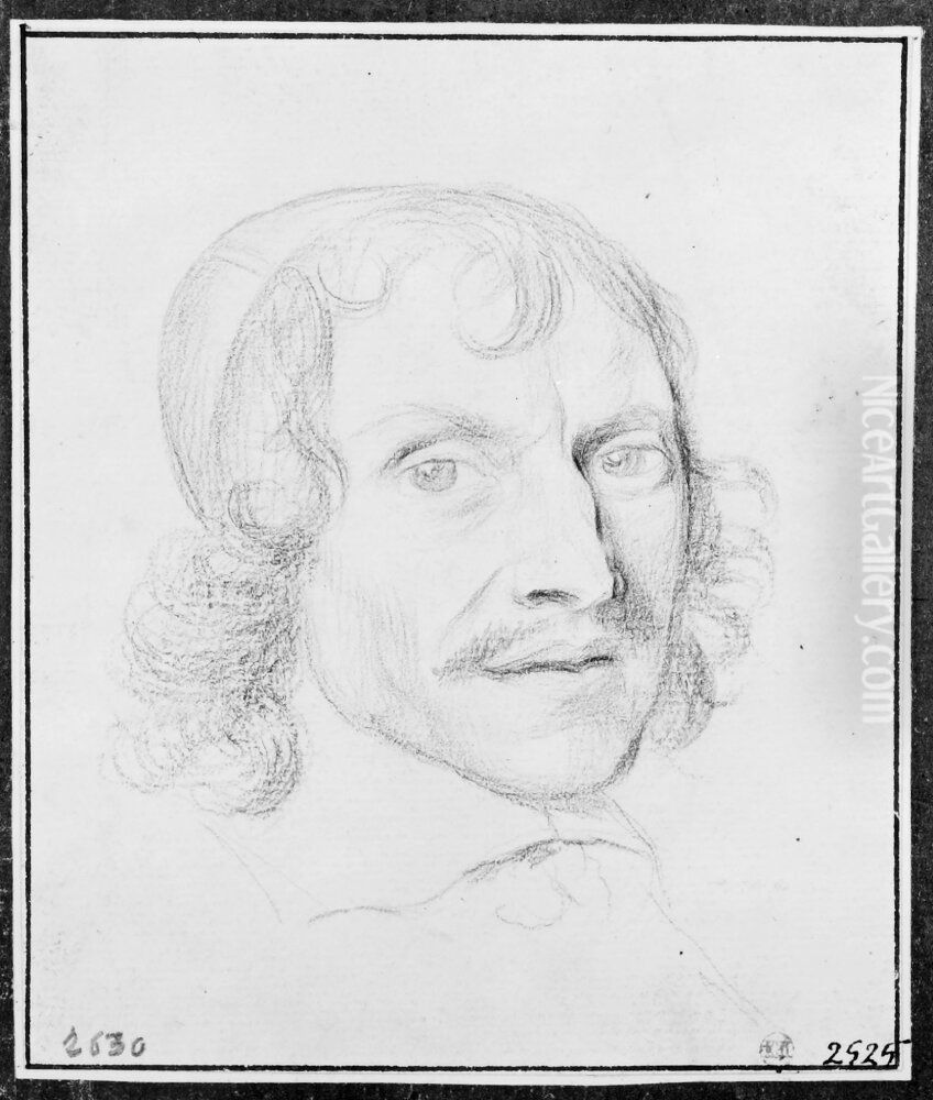 Michel av Marolles, abbe av Villeloin Oil Painting by Claude Mellan