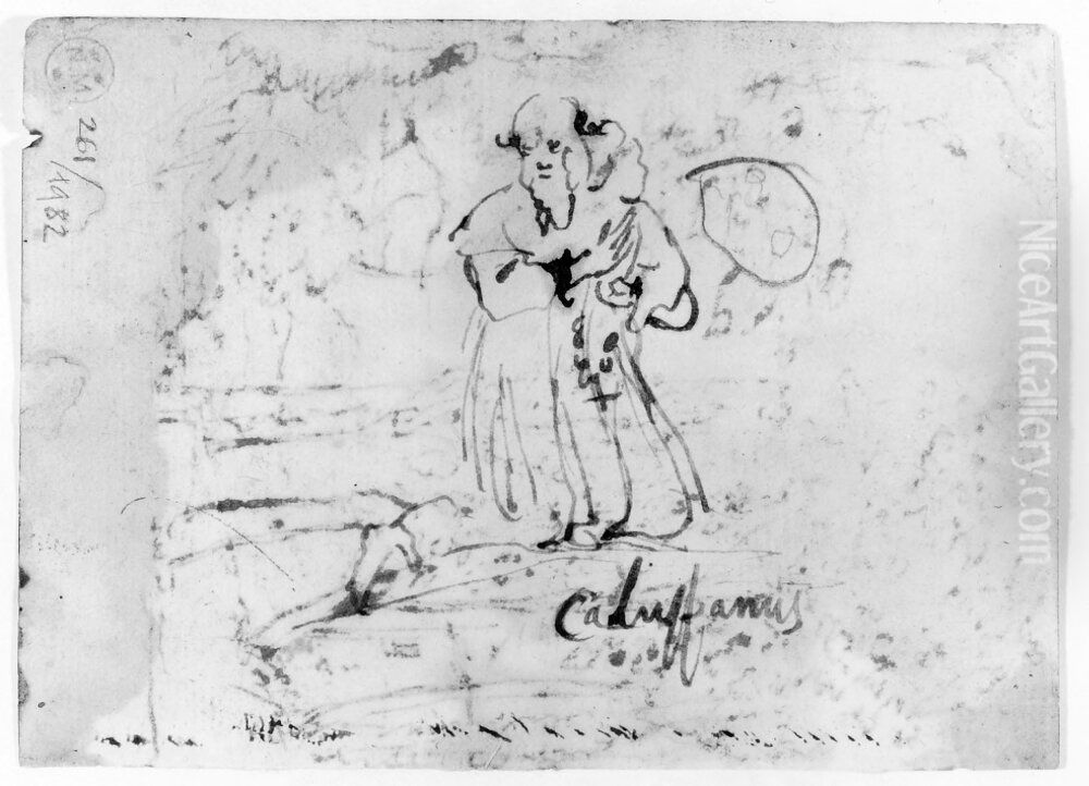 Knabojande helgon Oil Painting by Claude Lorrain (Claude Gellee)