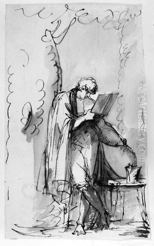 Scengestalt Oil Painting by Johan Tobias Sergel