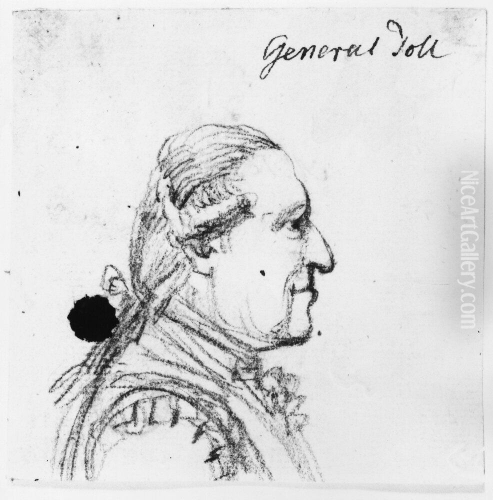 General Toll Oil Painting by Johan Tobias Sergel