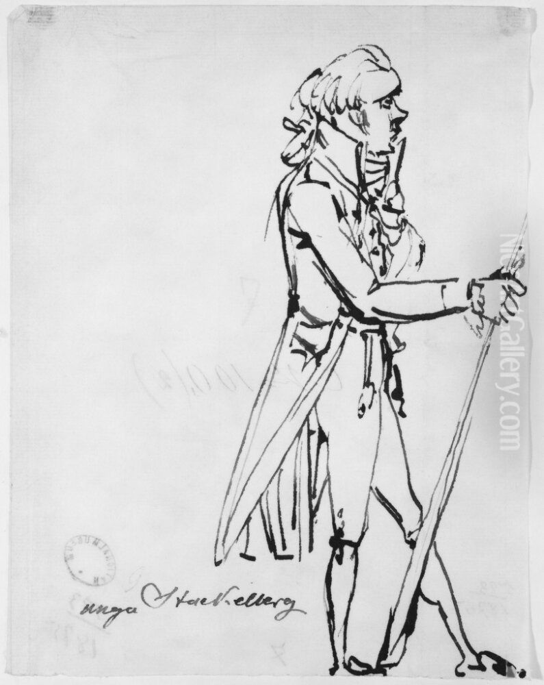 Unga Stackelberg Oil Painting by Johan Tobias Sergel