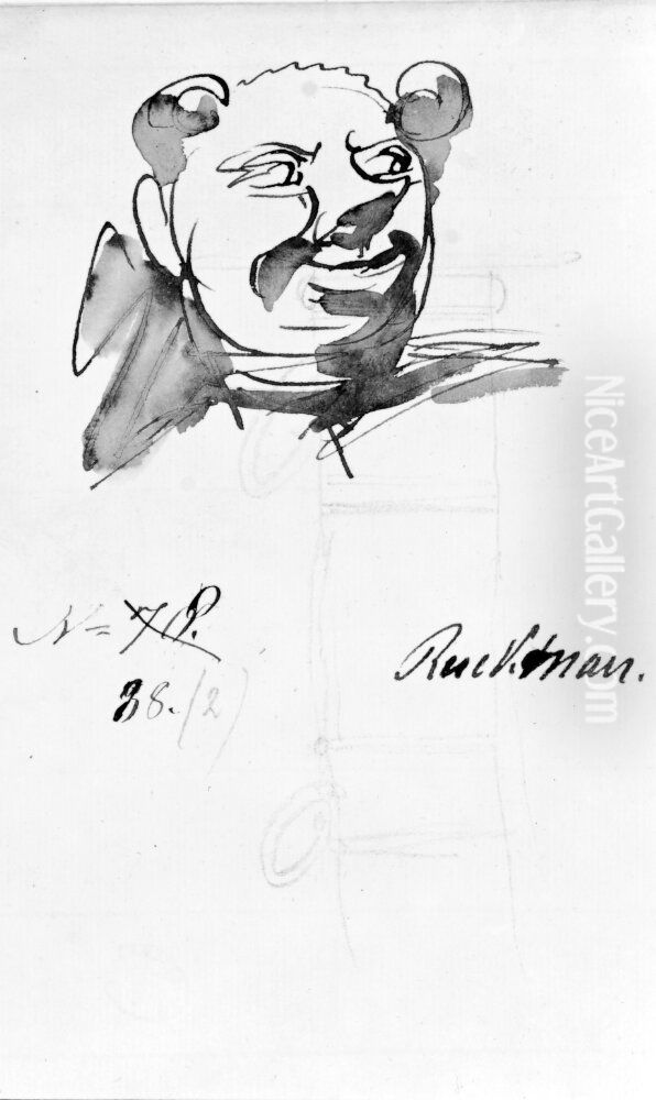 Ruckman, rysk charge d'affaire Oil Painting by Johan Tobias Sergel