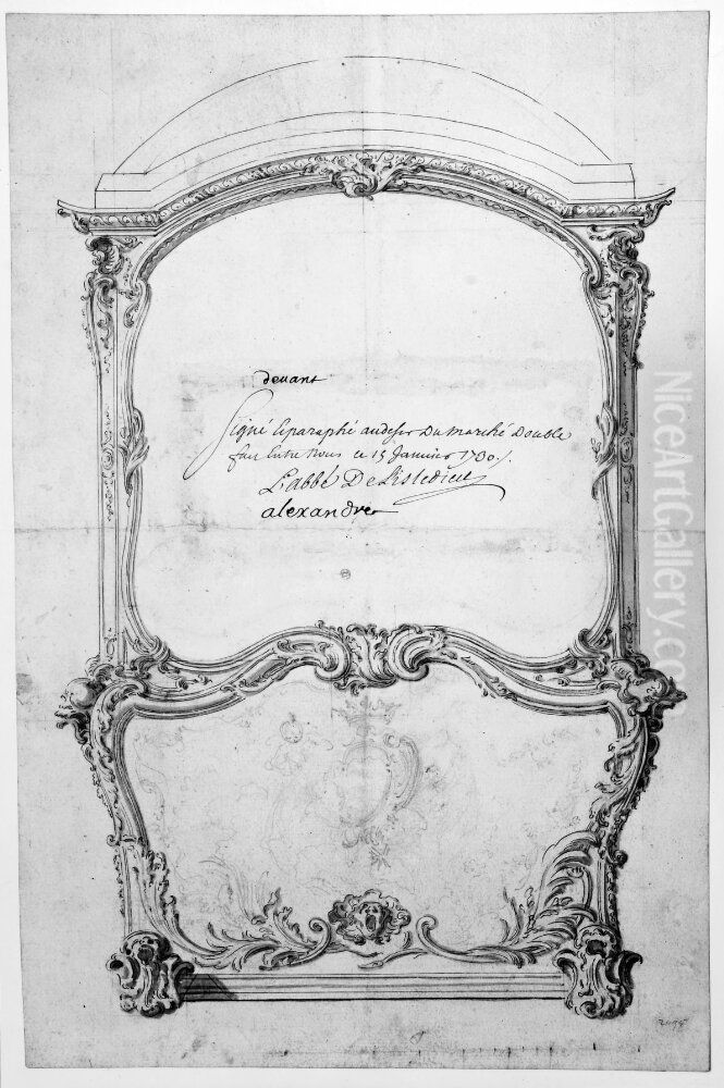 Framsidan av kaross Oil Painting by Jacques de Lajoue