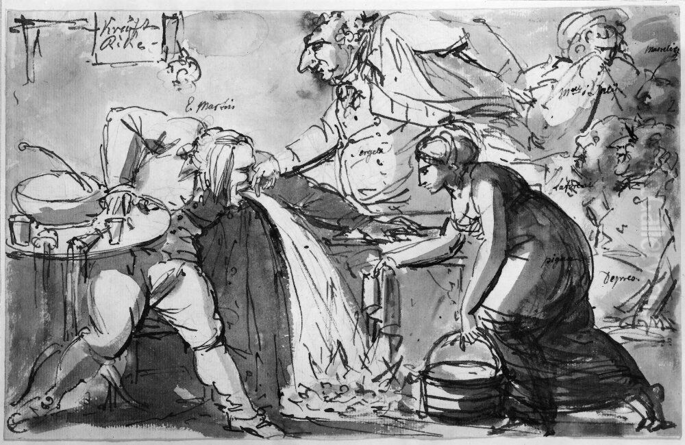 Kraftrike Oil Painting by Johan Tobias Sergel