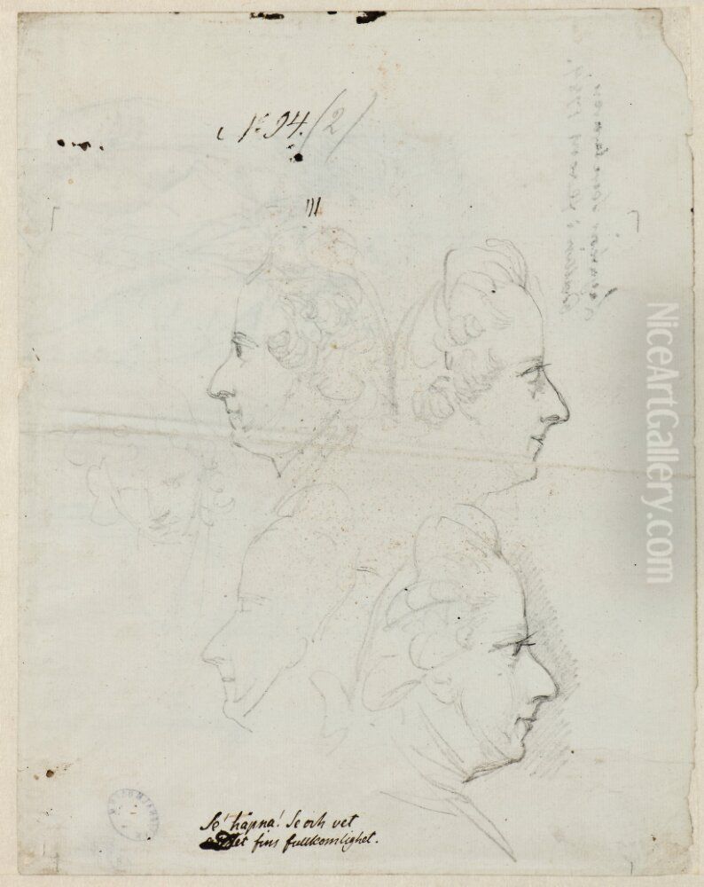 Gustav III Oil Painting by Johan Tobias Sergel