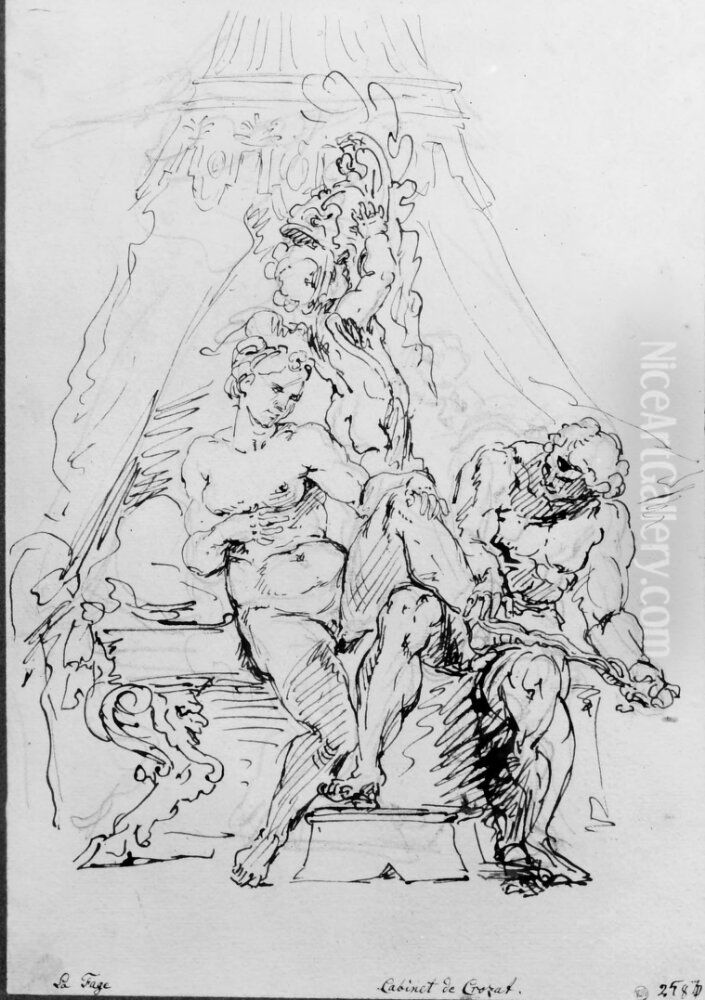 Mars och Venus Oil Painting by Raymond Lafage