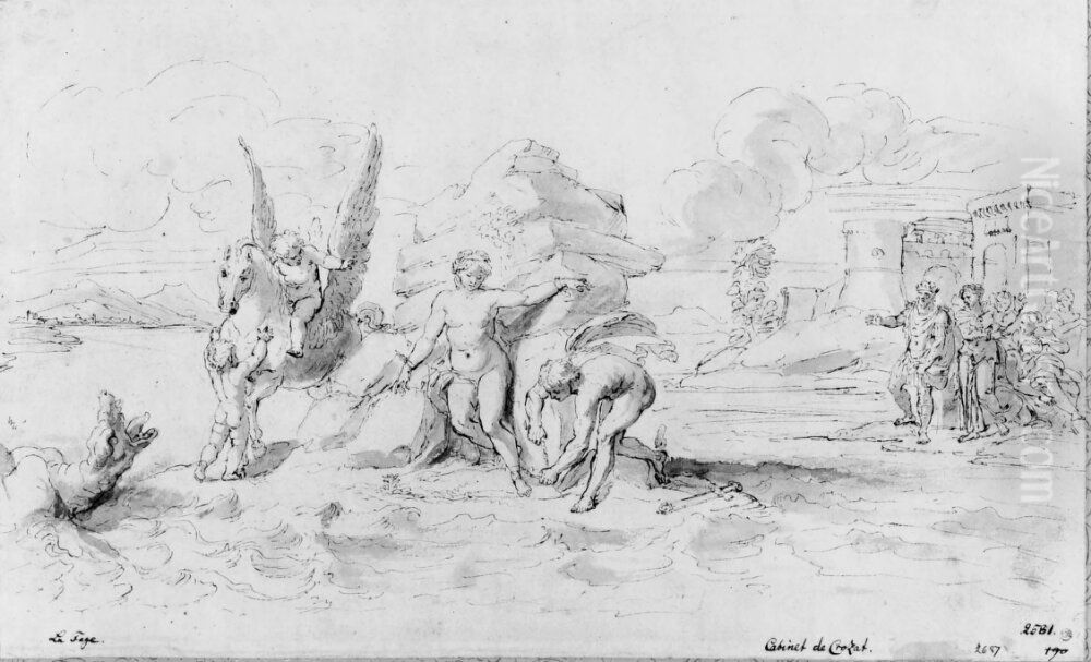 Perseus och Andromeda Oil Painting by Raymond Lafage