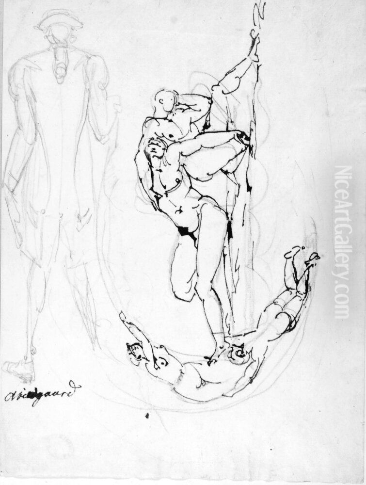 Abildgaard Oil Painting by Johan Tobias Sergel