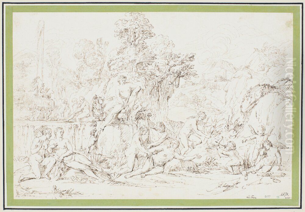 Artemis Discovers Callisto's Pregnancy Oil Painting by Raymond Lafage