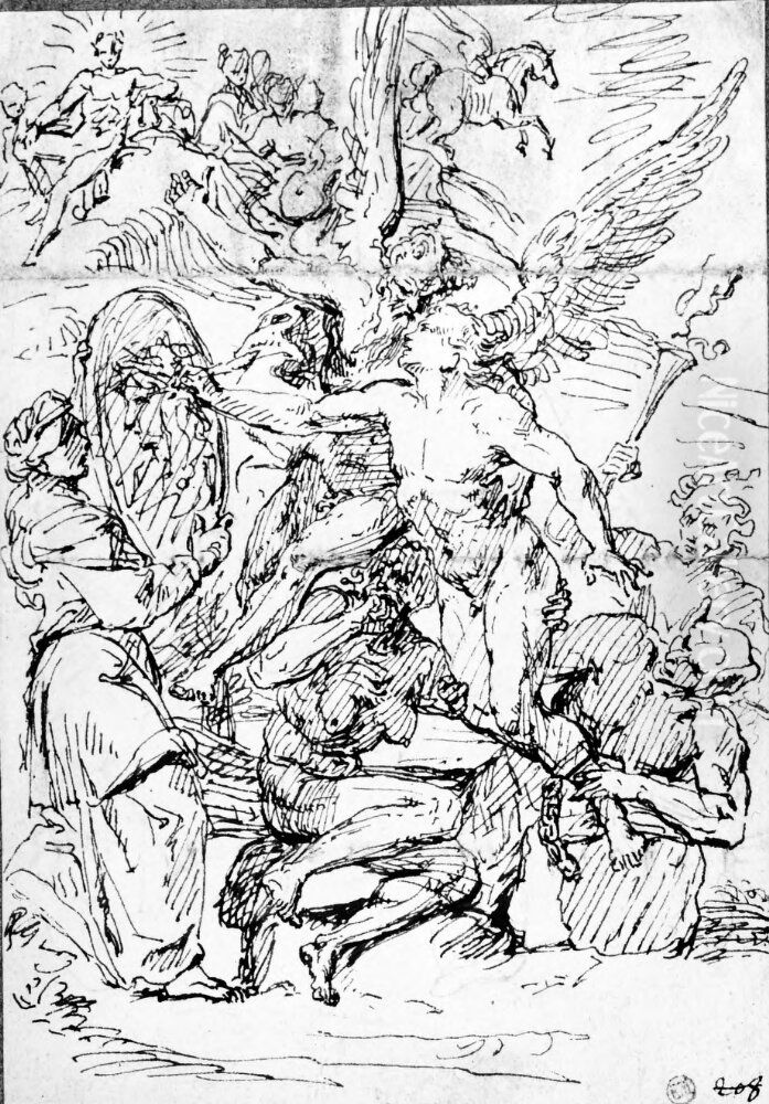 Artistens rykte Oil Painting by Raymond Lafage