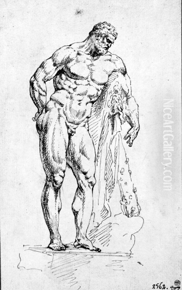 Herkules Farnese Oil Painting by Raymond Lafage