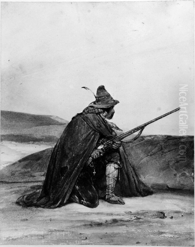 Stratrovare Oil Painting by Alexandre-Gabriel Decamps