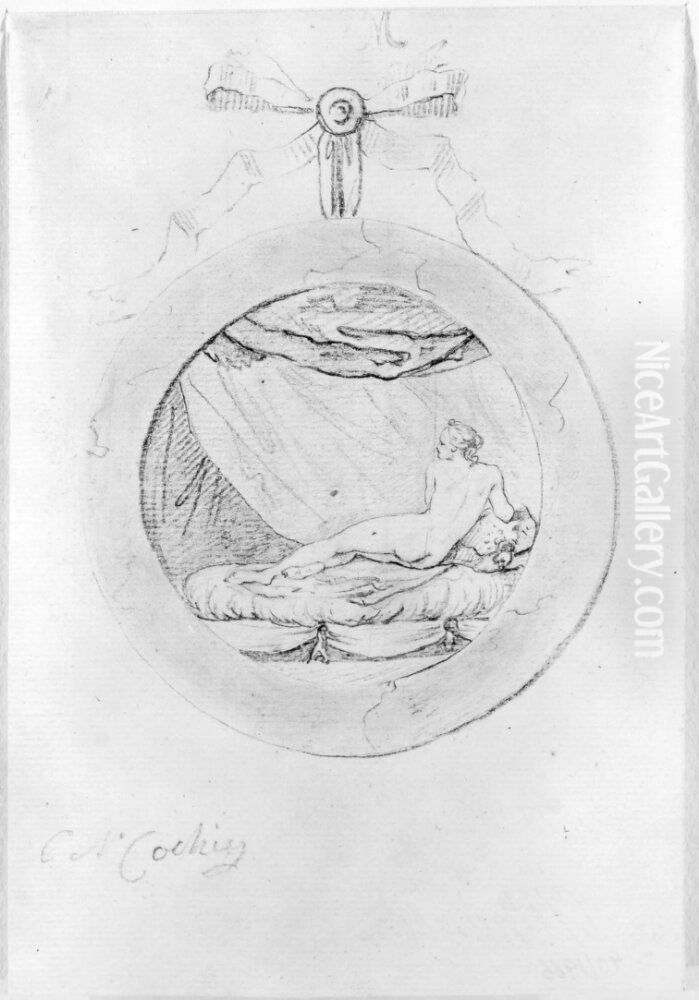 Nakenstudie Oil Painting by Charles-Nicolas Cochin