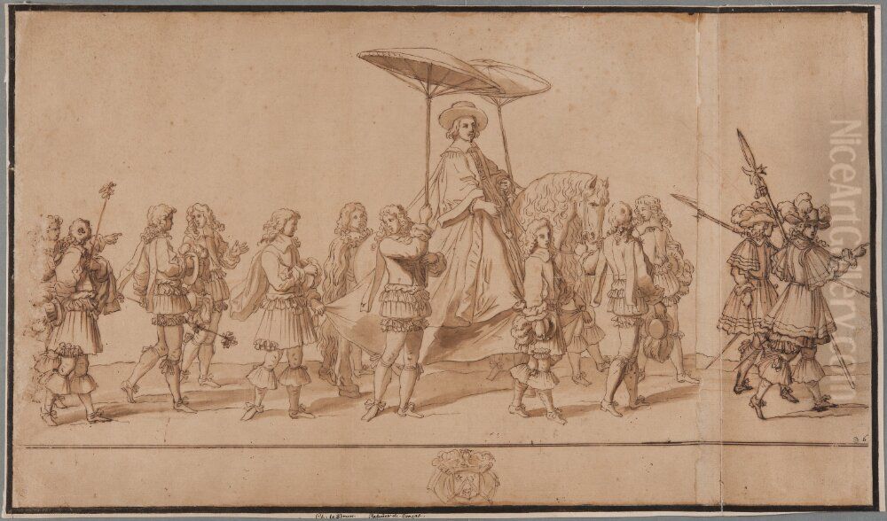 The Chancellor Seguier Oil Painting by Francois Chauveau