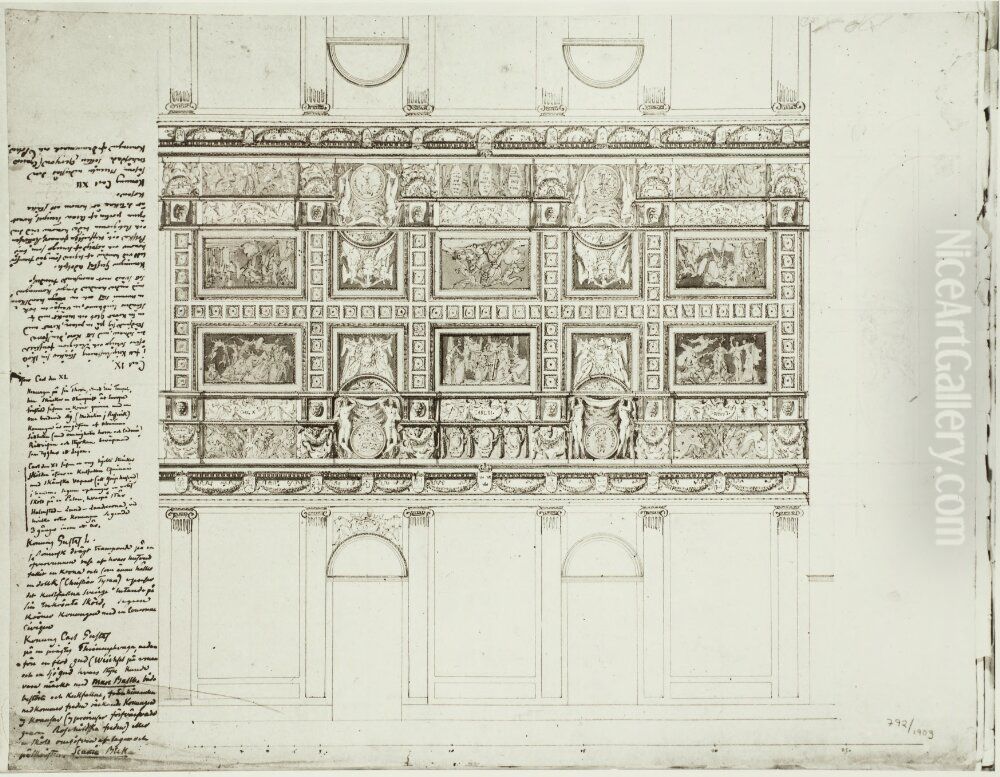 Takdekoration Oil Painting by Louis Masreliez