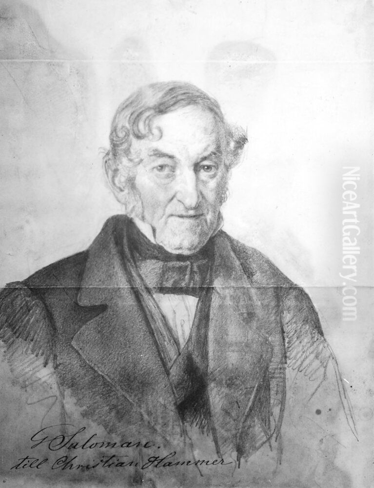 Portratt av professor Palmstedt Oil Painting by Geskel Saloman