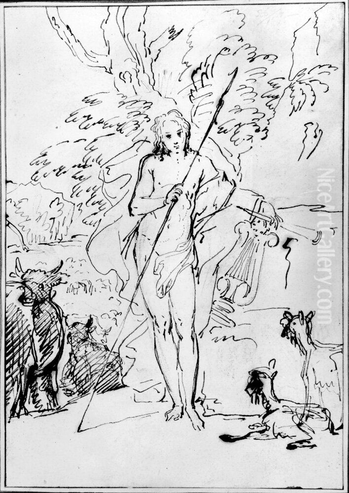 Orfeus Oil Painting by Nicolas Bertin