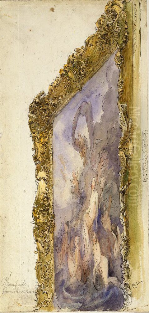 Lovisa Ulrika-fresken. Venus triumf Oil Painting by Carl Larsson