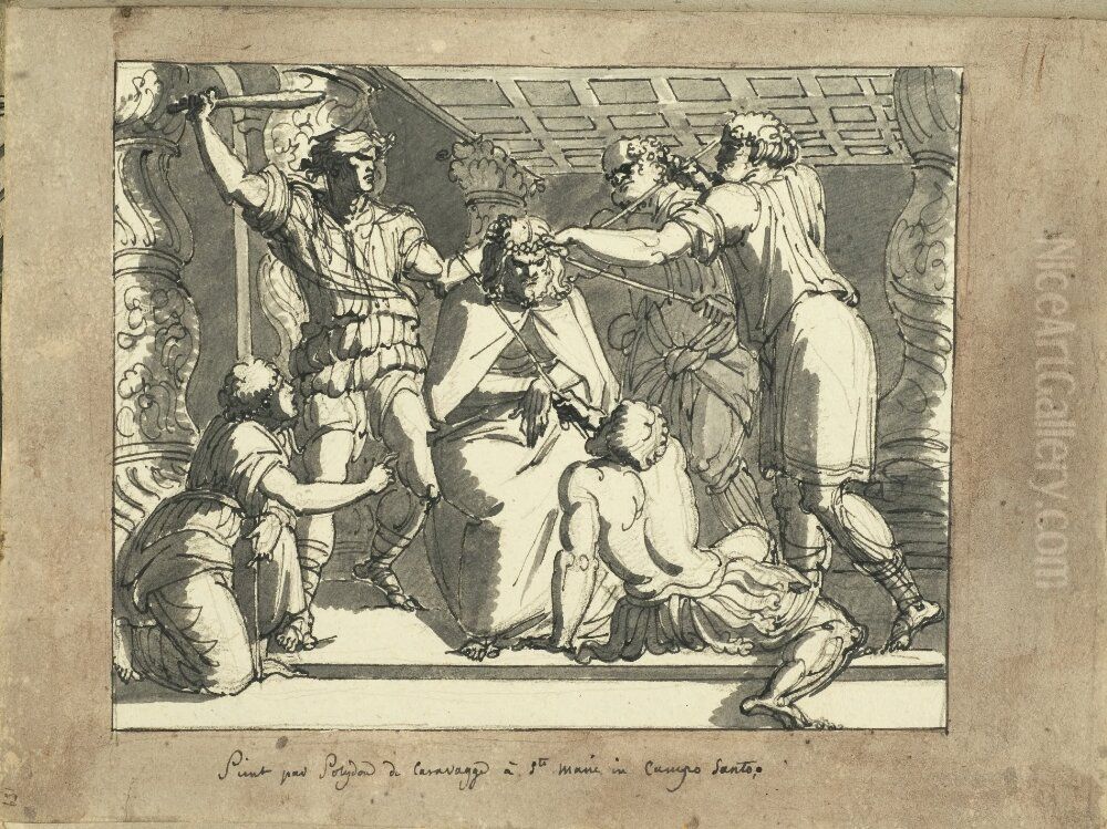 Skissbok. Oil Painting by Louis Masreliez