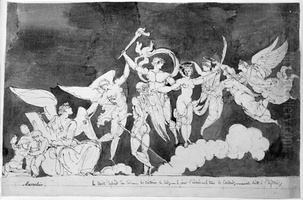 historia Oil Painting by Louis Masreliez