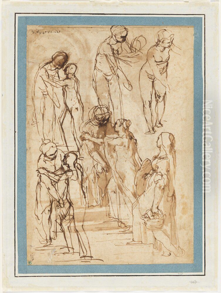 The Visitation Oil Painting by Federico Barocci