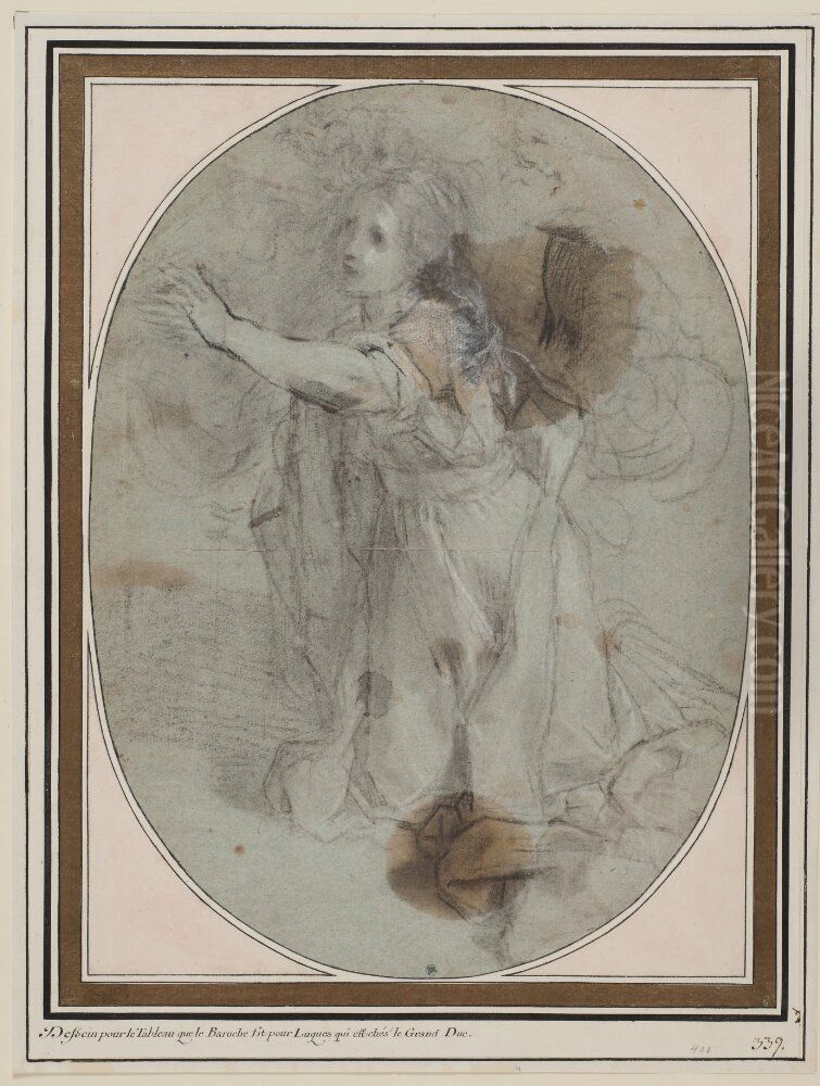 Study for St. Mary Magdalen Oil Painting by Federico Barocci