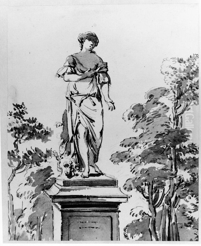 Kvinnostaty Oil Painting by Jean Eric Rehn