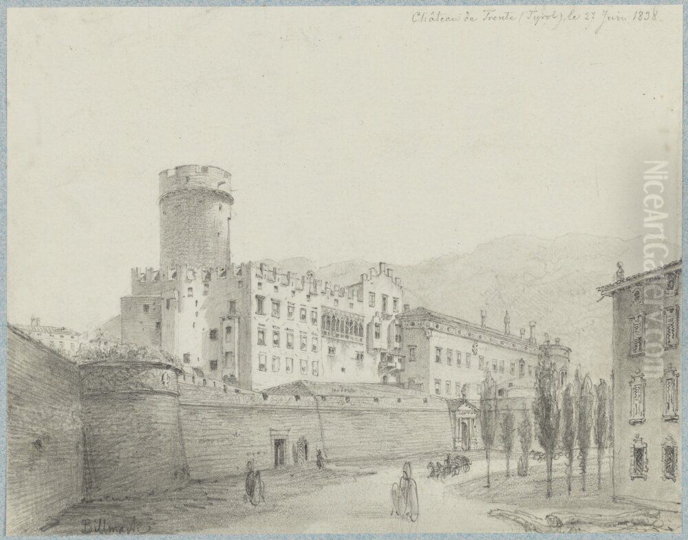 Chateau de Trente, Tyrol Oil Painting by Carl Johan Billmark