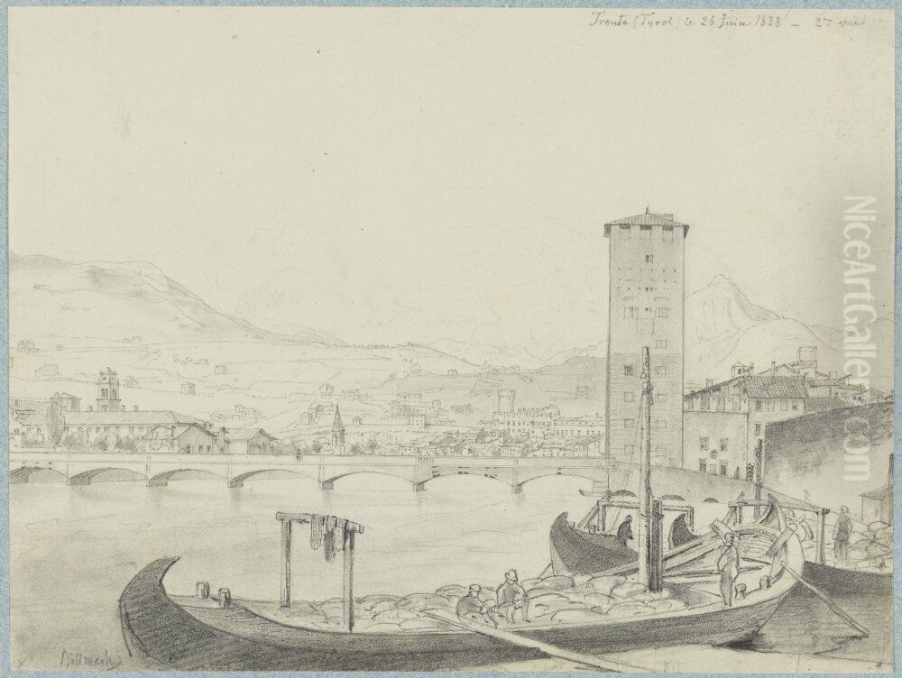 Trente, Tyrol Oil Painting by Carl Johan Billmark