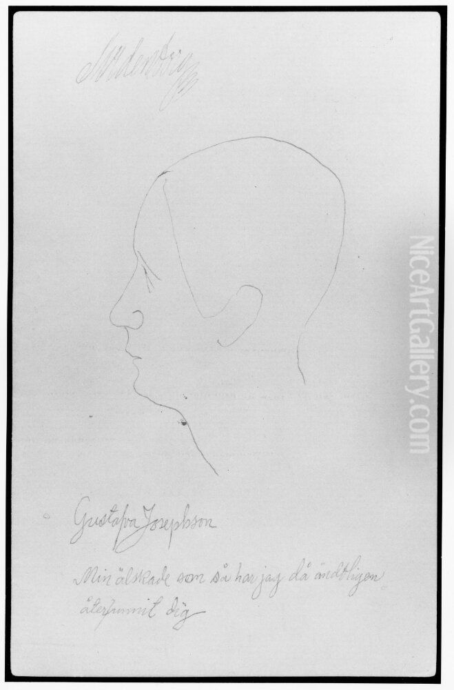 Gustava Josephson Oil Painting by Ernst Josephson