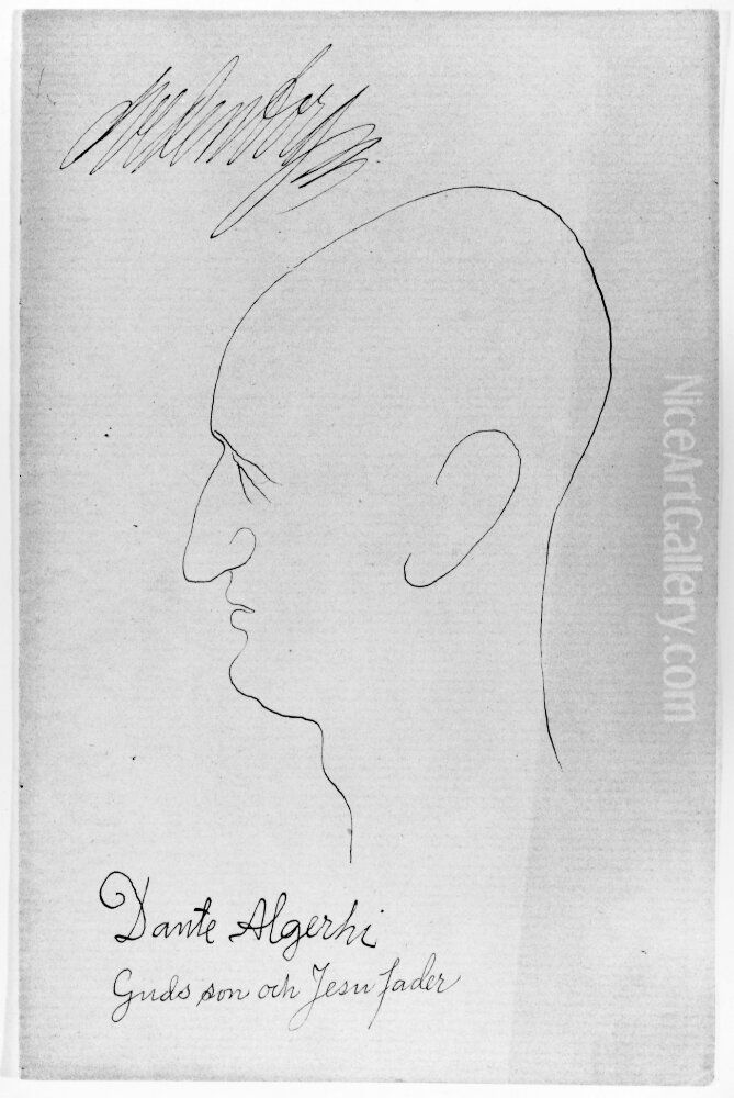 Dante Alighieri Oil Painting by Ernst Josephson