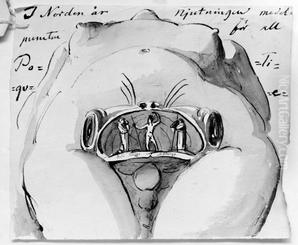 I Norden ar njutningen medelpunkten. Skissbok 