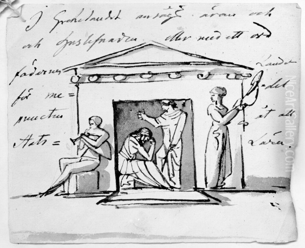 I Grekelandet ansags aran [...]. Skissbok 