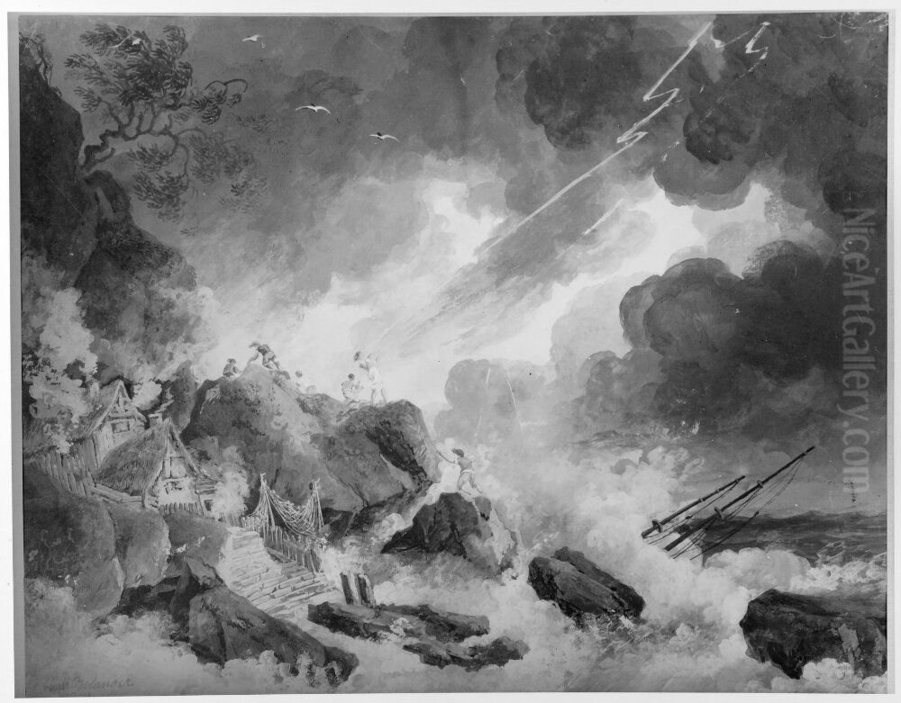 Skissbok, 75 blad. Karikatyrer som skall illustrera de gamla romarnas historia Oil Painting by Karl Georg Arsenius