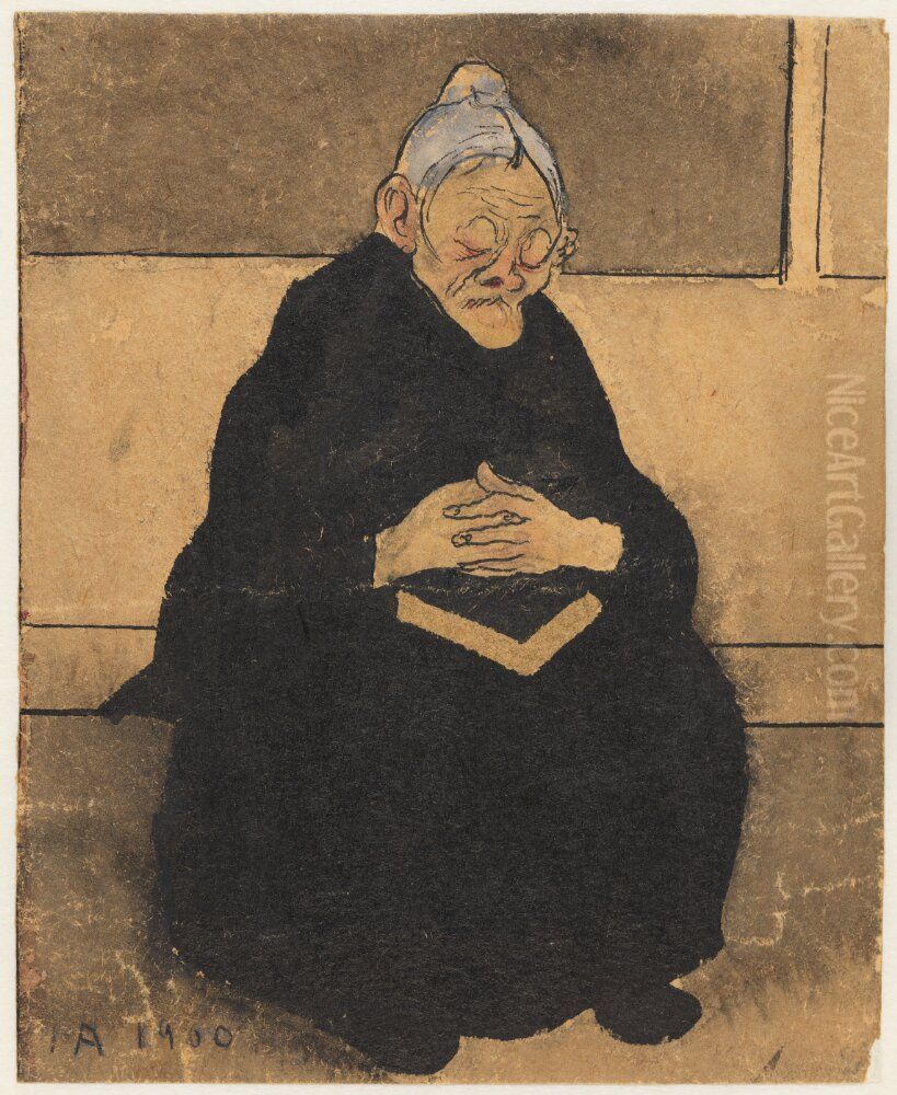 Sondagsmorgon Oil Painting by Ivar Arosenius