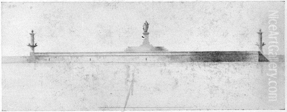 s staty Oil Painting by Louis Jean Desprez