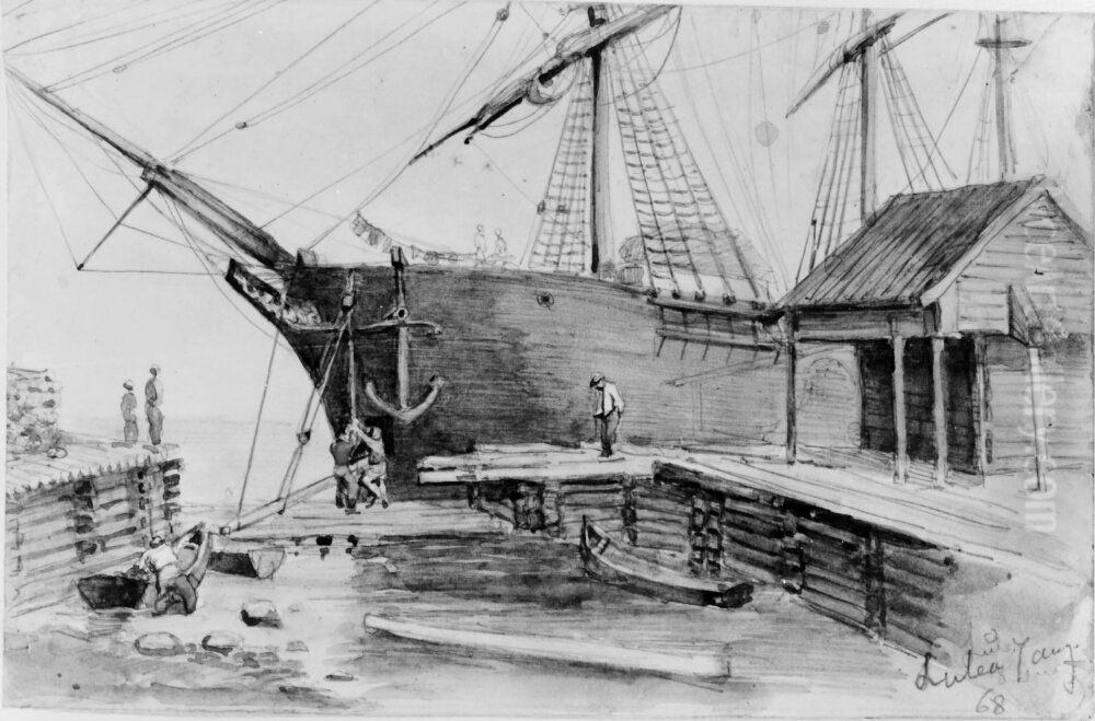 Lulea hamn. Skissbok 