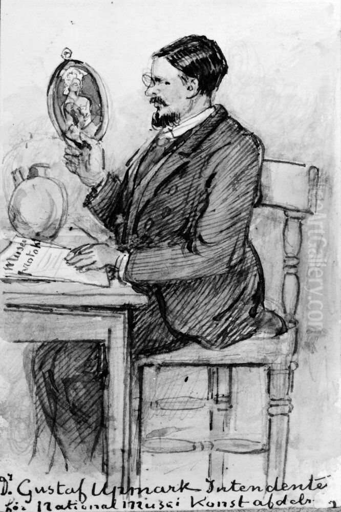 Gustaf Upmark, intendent vid Nationalmuseet. Skissbok 