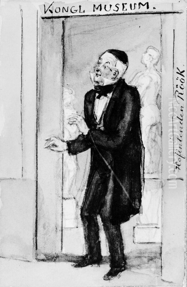 Lars Jakob Rook, hovintendent, museikamrer. Skissbok 