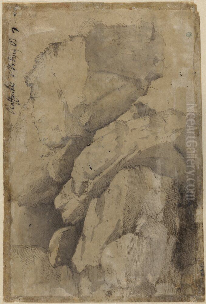 Boulders Oil Painting by Domenico Beccafumi