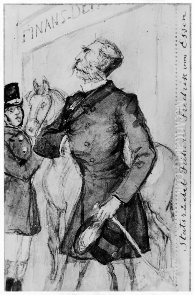 Friherre Fredrik von Essen, riksmarskalk. Skissbok 