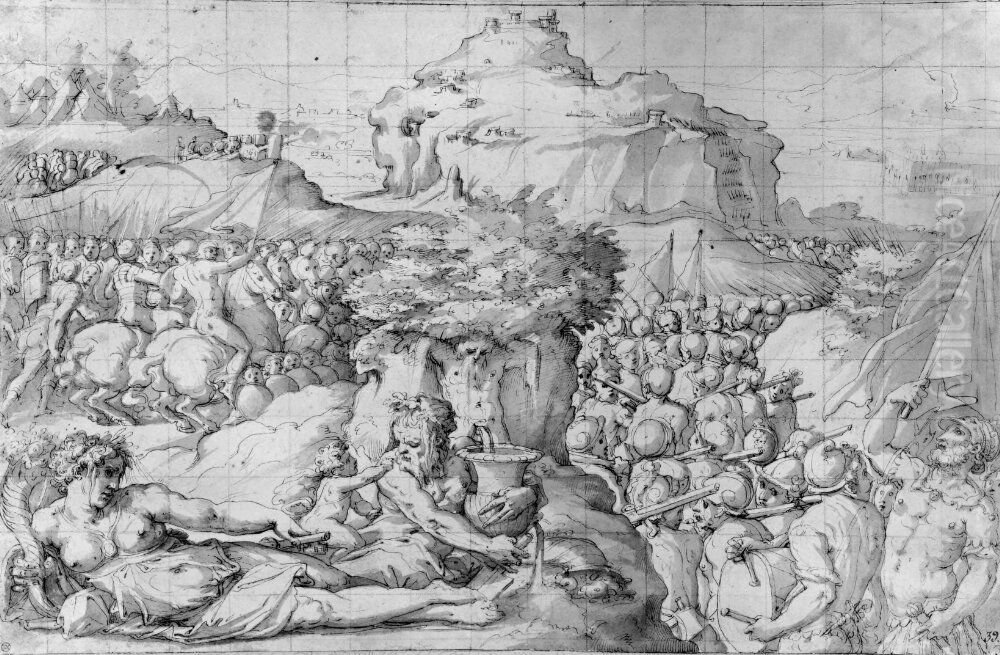 The Conquest of San Leo Oil Painting by Giorgio Vasari