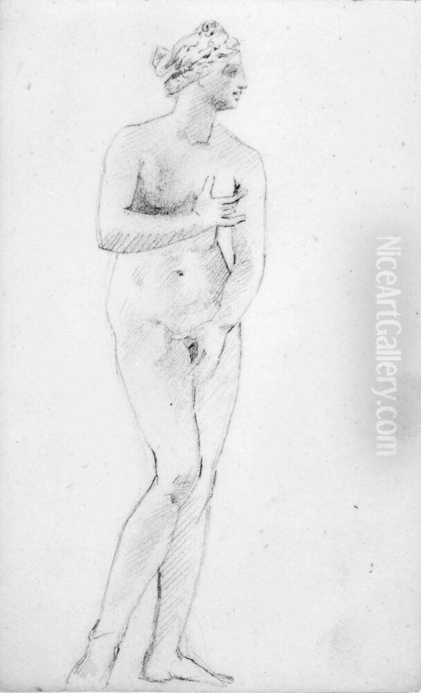 Skissbok. Figur- och skulpturstudier Oil Painting by Per Hasselberg