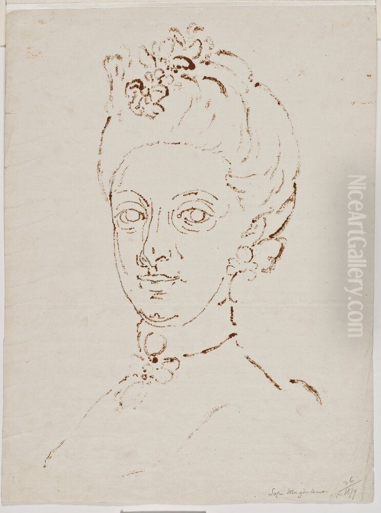 Sofia Magdalena Oil Painting by Jacob Gillberg